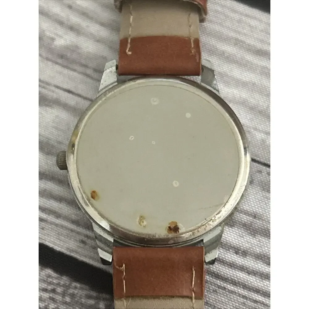 American Legion Silver Case Men’s Quartz Watch